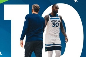 不聲不響！森林狼過(guò)去20年第三次前15場(chǎng)10勝 兩次是在芬奇麾下