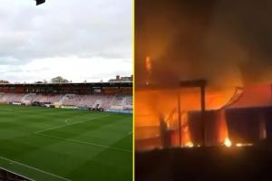 禍不單行！英甲兩俱樂(lè )部主場(chǎng)接連遭遇火災，有一例為人為縱火??
