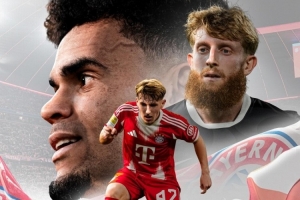 劍指三分！拜仁發(fā)布對陣弗賴(lài)堡海報：迪亞斯、卡爾、貝斯特出鏡