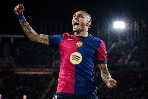 每體：拉菲尼亞已經(jīng)恢復合練，有望復出參加巴薩vs畢巴的西甲聯(lián)賽