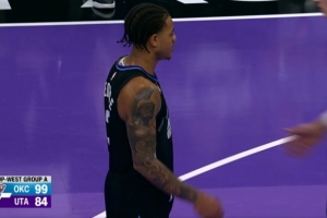 一波流了！雷霆連中三分轟出一波22-0直接反超10分以上