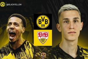 多特蒙德vs斯圖加特首發(fā)：吉拉西、小貝林首發(fā)，施洛特貝克出戰