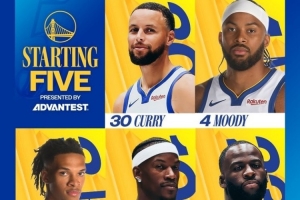 主場(chǎng)迎戰開(kāi)拓者！勇士首發(fā)：庫里、穆迪、理查德、巴特勒、追夢(mèng)