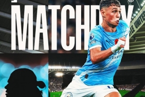 曼城發(fā)布客戰紐卡海報：福登帶球突進(jìn)，哈蘭德剪影出鏡