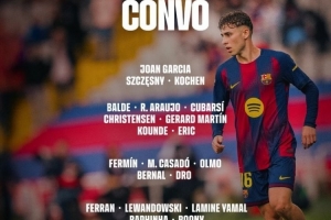 巴薩vs畢巴名單：霍安·加西亞、拉菲尼亞回歸 拉什福德流感缺陣