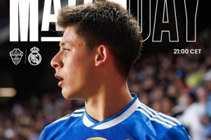 近17次交手不??！皇馬發(fā)布客戰埃爾切海報：居萊爾單人出鏡