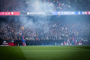 回家的喜悅！Spotify諾坎普球場(chǎng)在45157名薩迷的吶喊聲中重煥生機