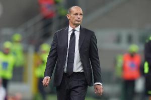 阿萊格里近5次帶隊對陣國米首次取勝，此前4場(chǎng)2平2負